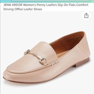 New Jenn Ardor Penny Loafer flats Sz 7.5 nude pink